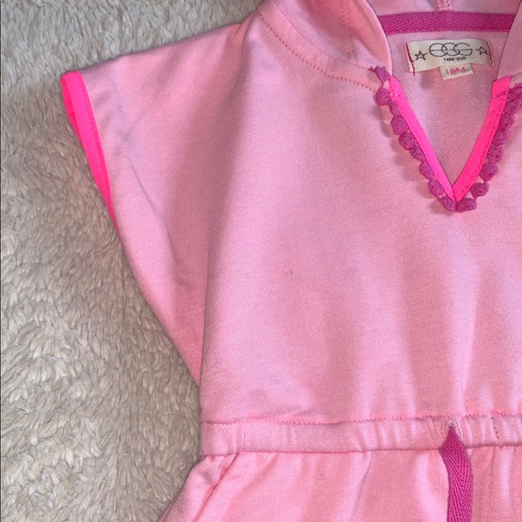 EGG New York Pink Swim Cover Up Hoodie EUC 18M - Picture 4 of 8
